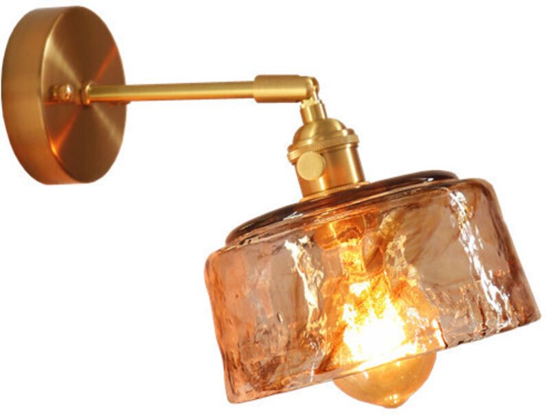 Kristalllampe Kreative Kristall Wandlampe Schlafzimmer Nachttischlampe Minimalistische Kupfer Messing Wandlampe Moderne ...