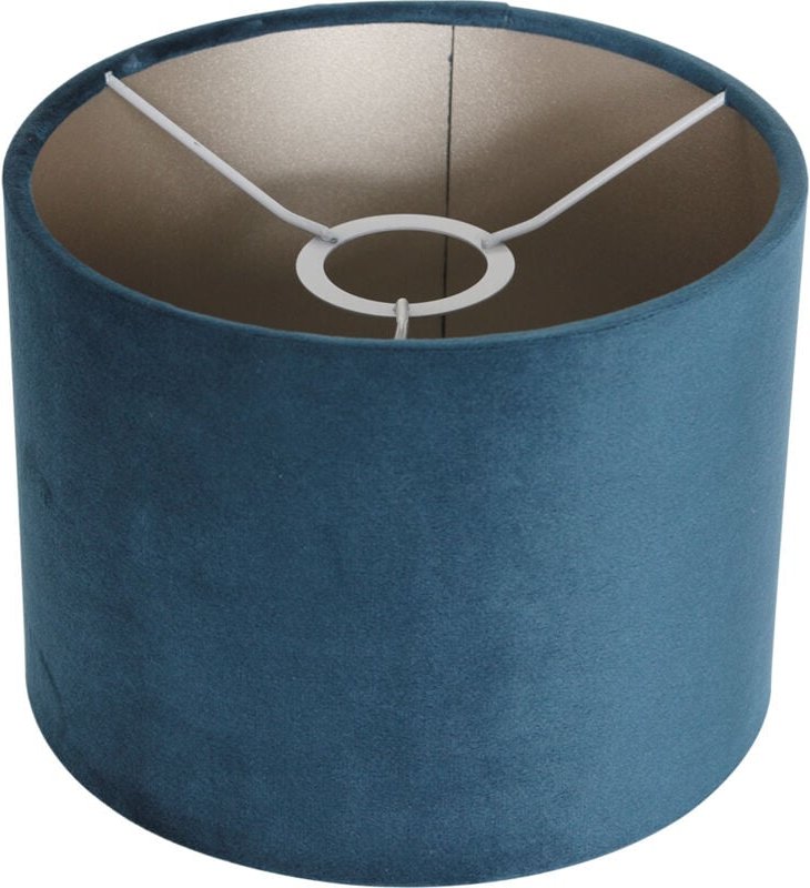 Thumbnail - Lampenschirm - Shade - blau - veloursstoff - ø 20cm - Steinhauer