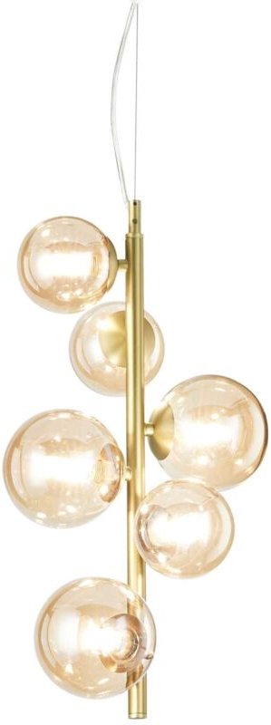 Perlage 6-flammige Kugel-Deckenleuchte aus Messing - Ideal Lux