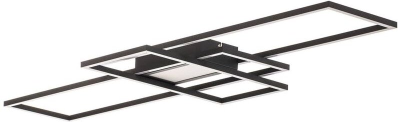 LED Deckenleuchte "Ismera" aus Aluminium dimmbar mit Fernbedienung für Wohnzimmer & Esszimmer von Lindby