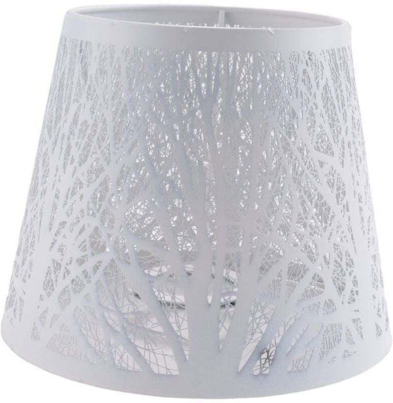 Metallfass-Lampenschirm, Tischleuchte, Wandleuchte, weiß