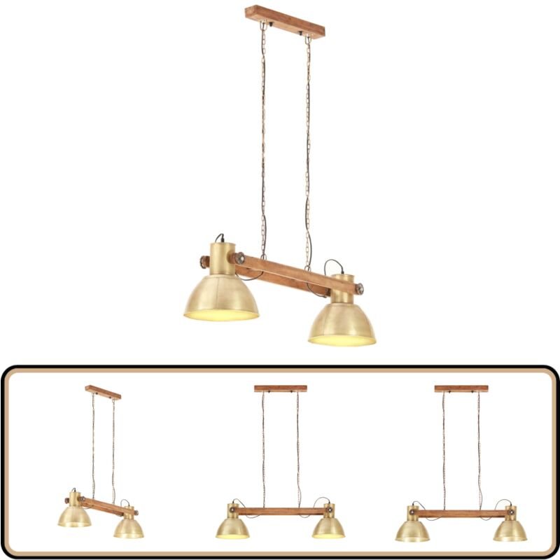 Hängelampe Industriestil 25 w Messing 109 cm E27 - Hängeleuchte - Industrielampen - Messingleuchte - Vintagelampe - Wohn...
