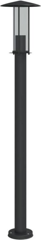 Wegeleuchte Schwarz 100 cm Edelstahl Vidaxl