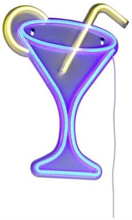 LED Wandleuchte Wandlampe Cheers transparent Schnurschalter SMD B 32,5 cm