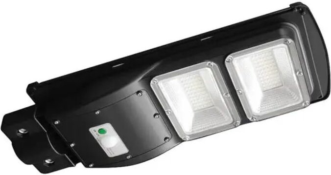 V-tac - Solar-Straßenleuchte IP65 Wasserdicht Schwarz 1000 Lumen 6000K