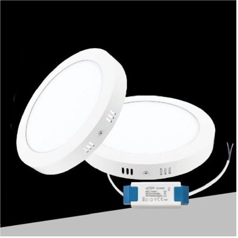 Thumbnail - Trade Shop Traesio - Trade Shop - plafoniera led 24 watt rotondo cct three light colororation P300B-T3C -