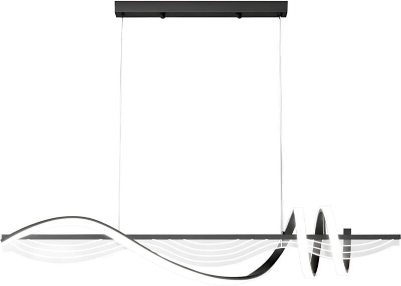 Toolight - led-hängelampe LHJ041-CP 6,5 black