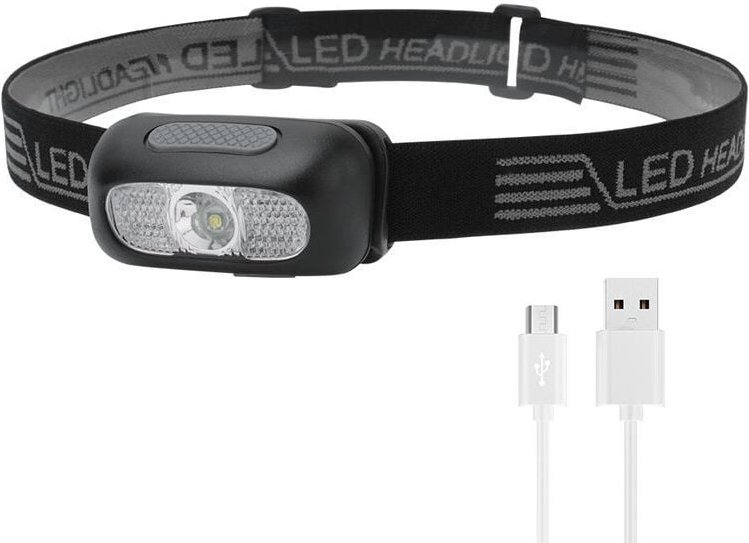 Stirnlampe, ultrastarke LED-Stirnlampe mit 5 Beleuchtungsmodi, IPX4 wasserdicht, tragbare wiederaufladbare Stirnlampe mi...