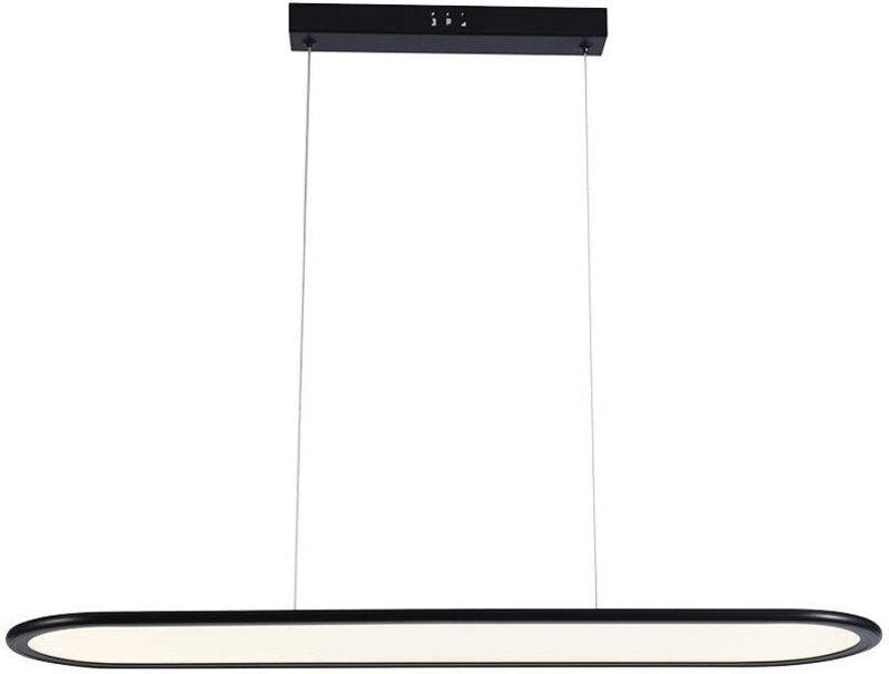 Thumbnail - Hängeleuchte Pendelleuchte Esszimmerlampe LED Aluminium schwarz Esstisch L 80 cm