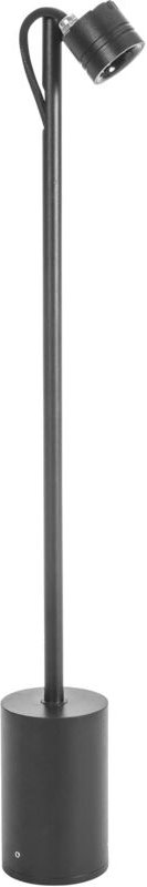 Forlight - Fint baliza negra con led blanco cálido 3000K