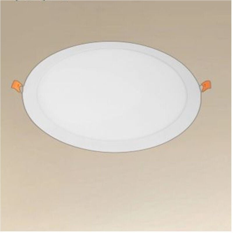 Trade Shop Traesio - Trade Shop - 24 watt einbau-led-panel rund weiss Ø300MM licht 3000K-6500K IP20 00069 -