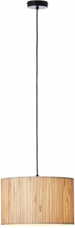 Lampe, Wimea Pendelleuchte 35cm natur, 1x A60, E27, 52W, Kabel kürzbar / in der Höhe einstellbar - Brilliant