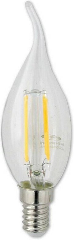 Trade Shop Traesio - Trade Shop - LED-Glühbirne 4 w E14 Windwurz aus heißem kaltem Licht 440 lm C35A-T -