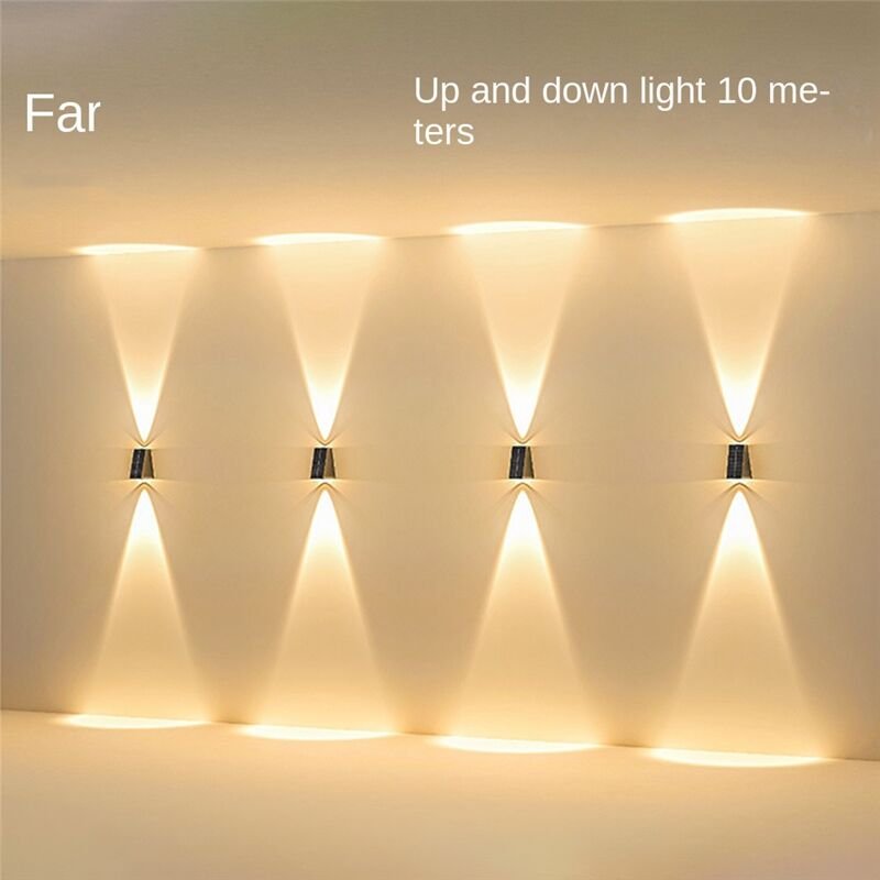 Solar Wandleuchte Outdoor Up-Down Beleuchtung led Lampe für Garten 2