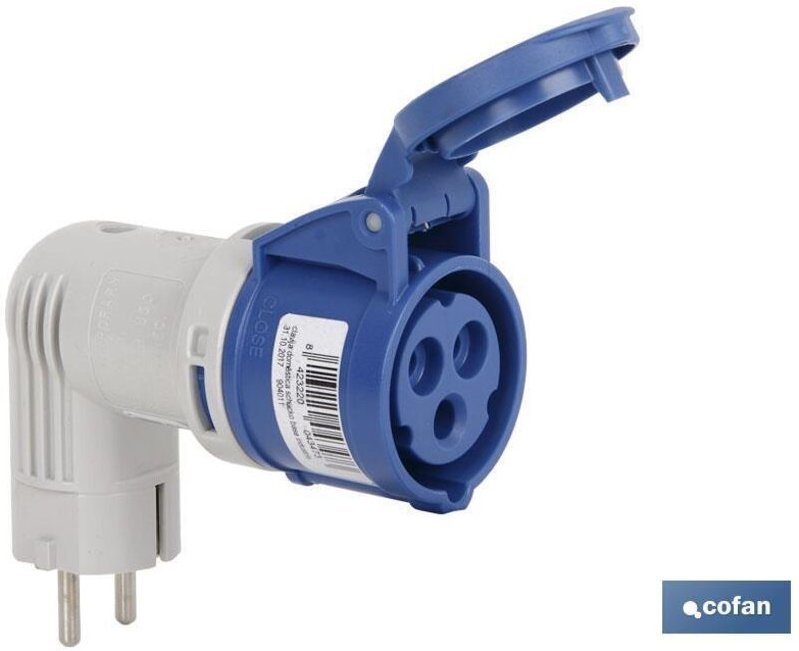 Industrieadapter 16a 230v Ip44 Schuko-Stecker