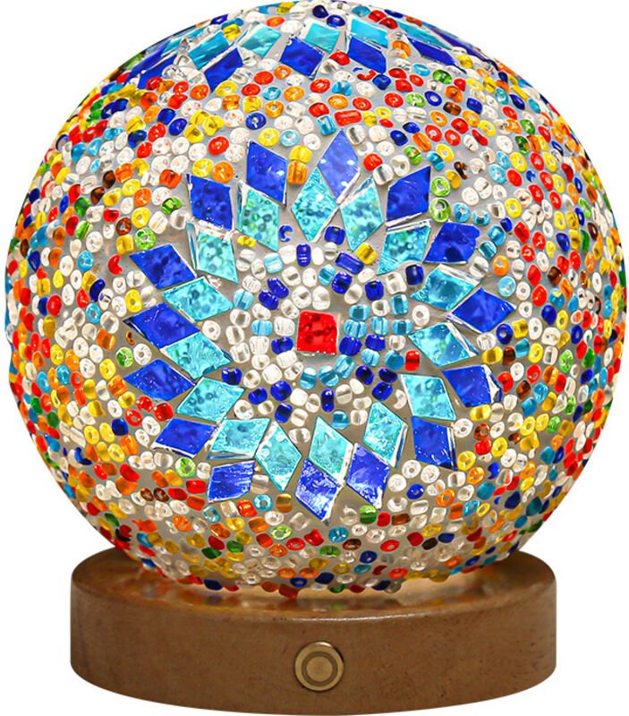 Barock-Nachtlicht – Romantischer und böhmischer Stil, wiederaufladbare, kreative Tischlampe, dekoratives Nachtlicht