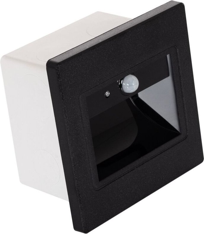 LED-Wegeleuchte mit pir Sensor Schwarz 3000K Warmweiß