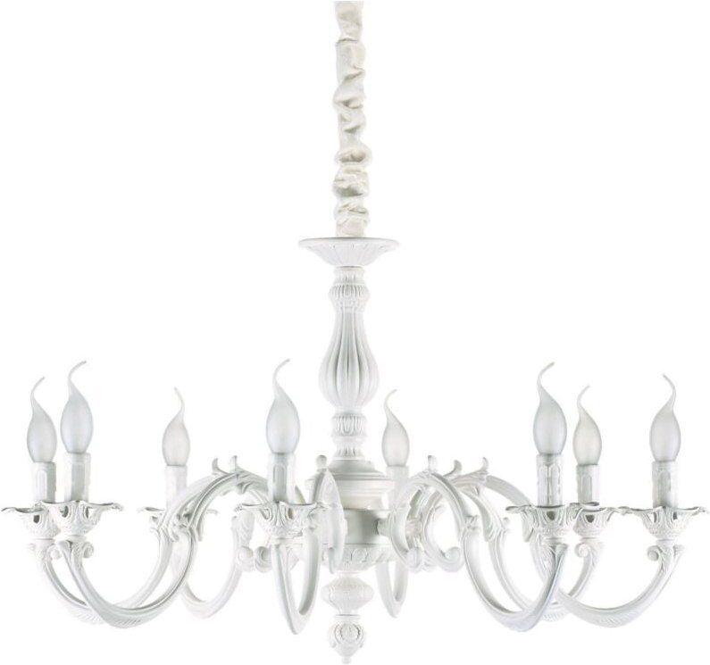 Ideal Lux Justine - 8 Licht Pendelleuchte Weiß