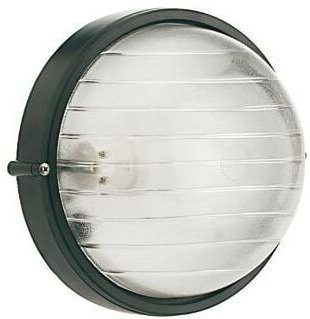 Große E27-Decke in schwarzer runder Industrielinie