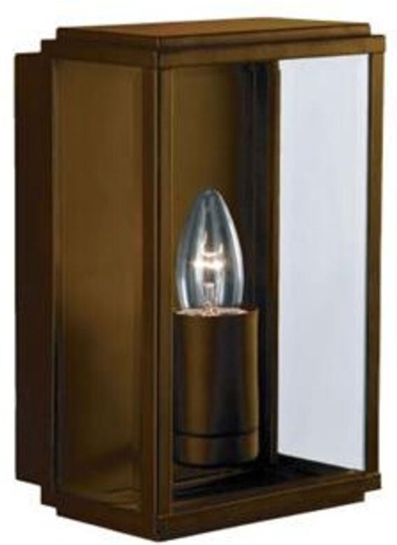 Thumbnail - Searchlight - Box Außenwand- und Verandaleuchte 1 Licht Rechteck Rostbraun IP44