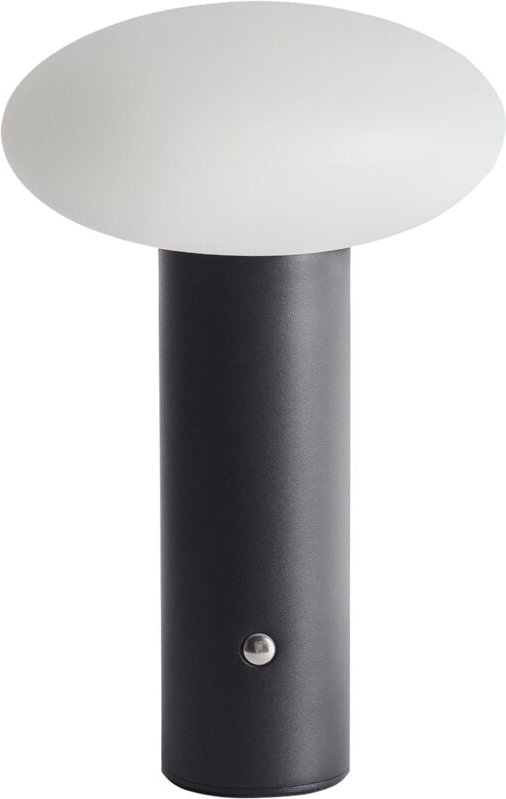 Kabellose Tischlampe Schwarz Metall Wiederaufladbar Akku Touch Funktion led Dimmer Dimmfunktion usb Kabel Tischleuchte M...