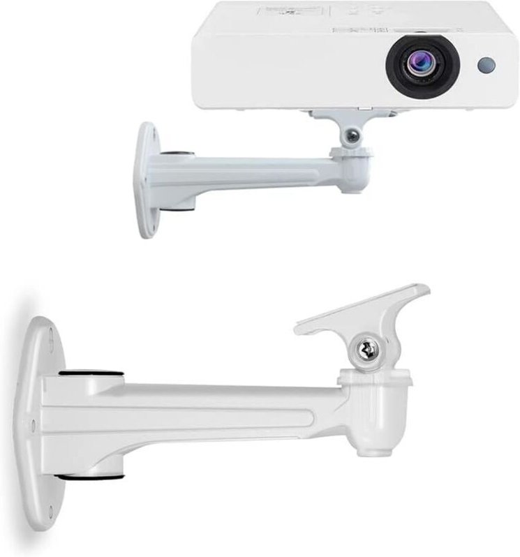 Mini-Wandhalterung für Projektoren – Maximale Traglast: 3 kg – Länge: 16–20 cm – Material: Aluminium – Geeignet für Über...