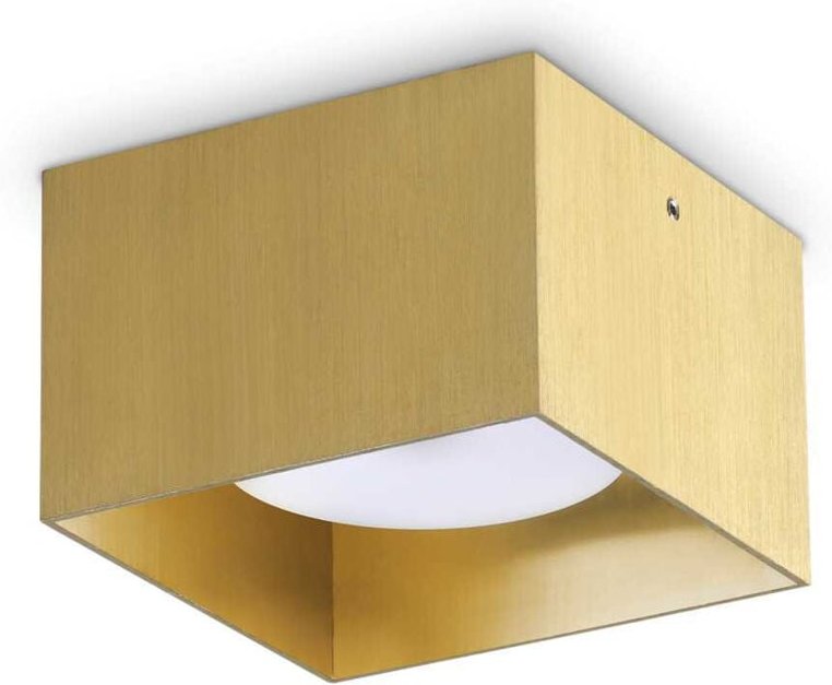 Ideal Lux - spike Quadratisches Aufbau-Downlight aus Messing