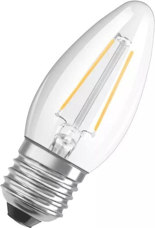 LED-Glühbirne Filament E27 4.8W 470 lm C35 OSRAM Parathom Classic 4058075590670 2700K Warmweiß