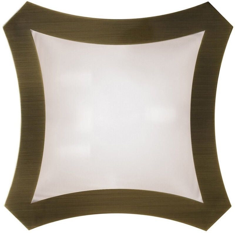 Inspired Mantra Alaska Decke/Wand, 3-flammig, L1/SGU10, Messing antik, Kompaktleuchtstofflampen im Lieferumfang enthalte...