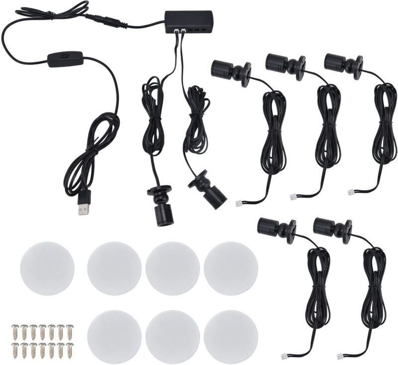 1W Vitrinenleuchte, USB-LED-Schrankleuchte, moderne Kleiderschrank-Deckenleuchte für Ankleidezimmer, Ausstellungsraum (E...