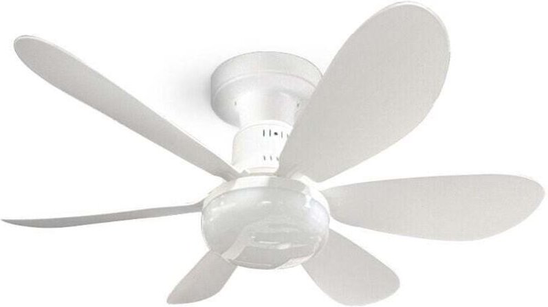 Ulisem Deckenventilator mit Licht und Fernbedienung, 40W dimmbarer LED-Deckenventilator mit E27-Fassung