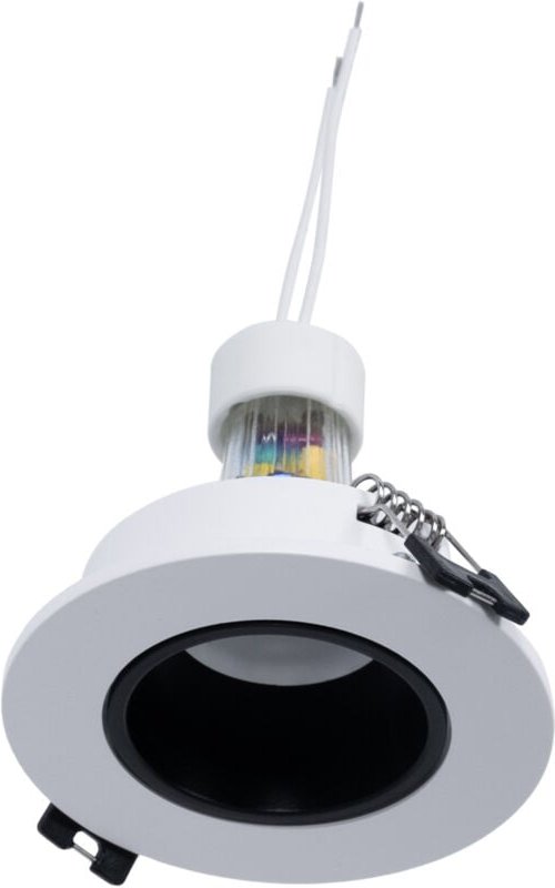 Einbaustrahler Set Ø90mm (schwarzweiß) + GU10 5,4W + Fassung