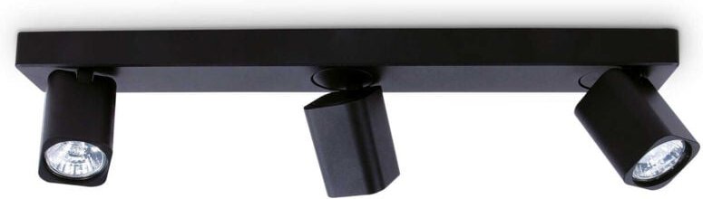 Ideal Lux - rudy 3-flammige Deckenstrahlerleiste Schwarz