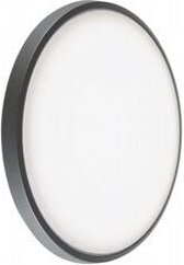 Moderne Aluminium-Deckenleuchte, opalweißer thermoplastischer Diffusor, 28W, 3700 Lumen, warmweißes Licht, IP65 Graphit