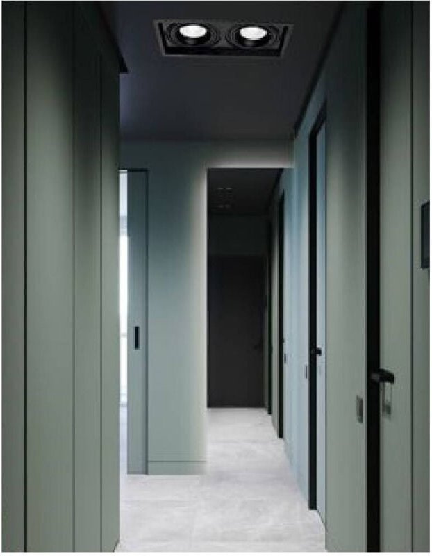 Trade Shop Traesio - Trade Shop - LED-Strahler AR111 30 Watt schwarz kalt warm naturweiß Licht 2700 lm AR111-01N -