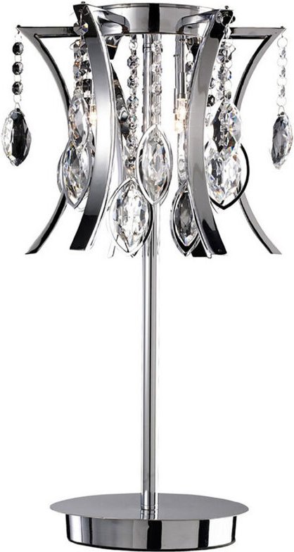 Inspired Mios Tischlampe, 3-flammig, G4, poliertes Chrom/Kristall