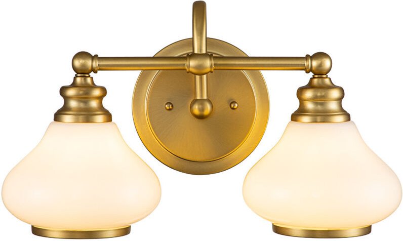 Thumbnail - Elstead Hinkley Ainsley Wandleuchte Messing gebürstet, IP44