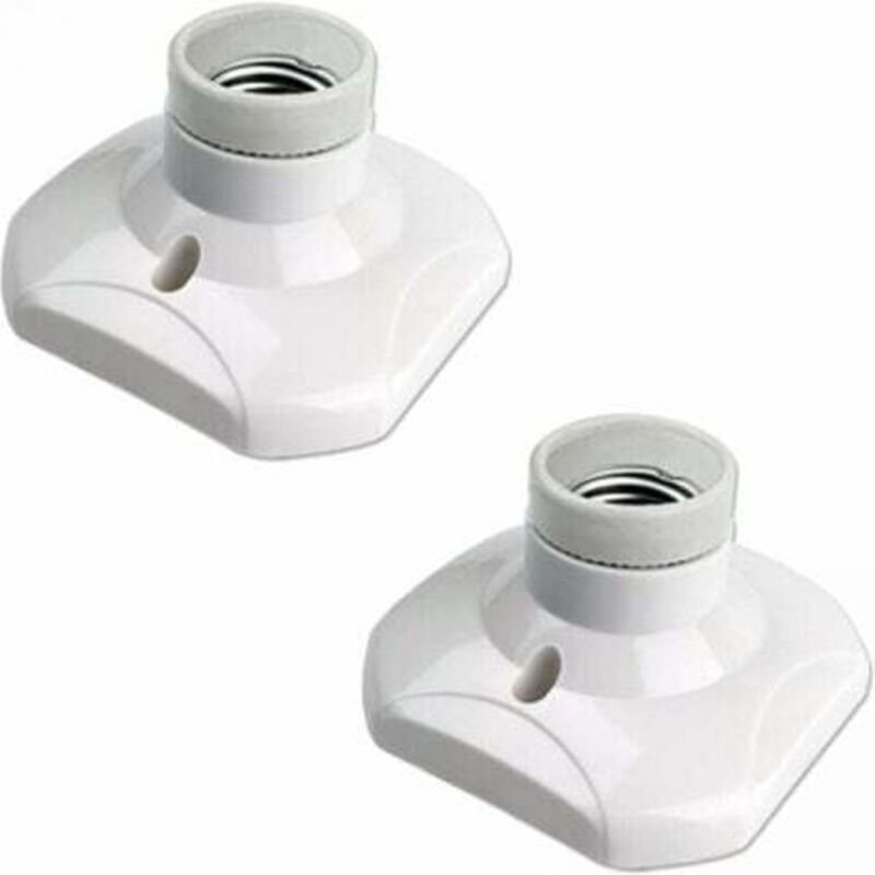 E27 Schraubfassung für Deckenleuchte, Wandleuchte Innen, AC 230V, E27 LED-Glühbirnenhalter, E27 Sockel aus Kunststoff fü...