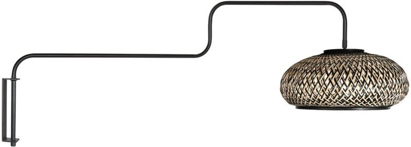 Steinhauer - wandleuchte - Bloeba - natürlich schwarz - bambus