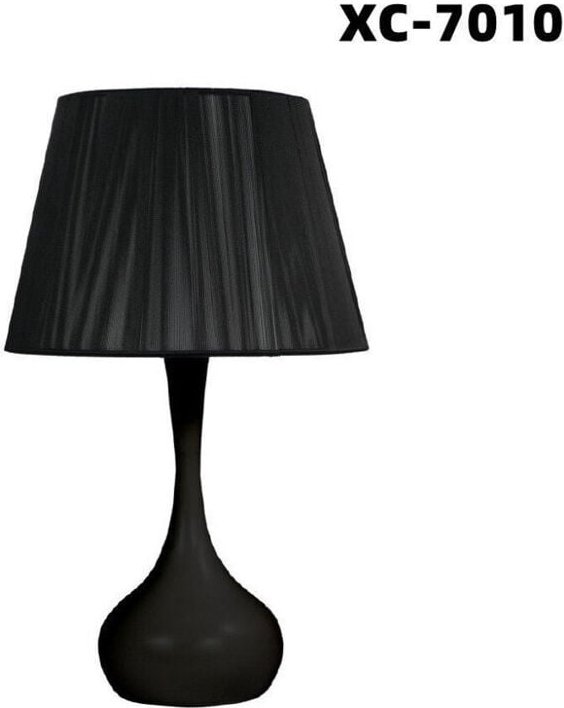 Thumbnail - Trade Shop - Tischlampe Schreibtisch mit schwarzem Kugelfuß E27 modernes Design XC-7010 -