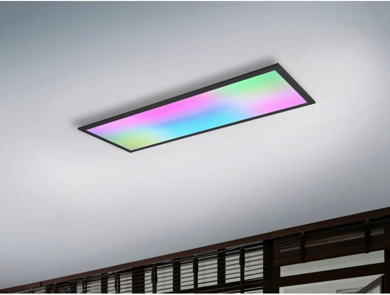 Thumbnail - Reality Leuchten - led Deckenleuchte beta mit Fernbedienung und rgbw Farbwechsler, Breite 80cm