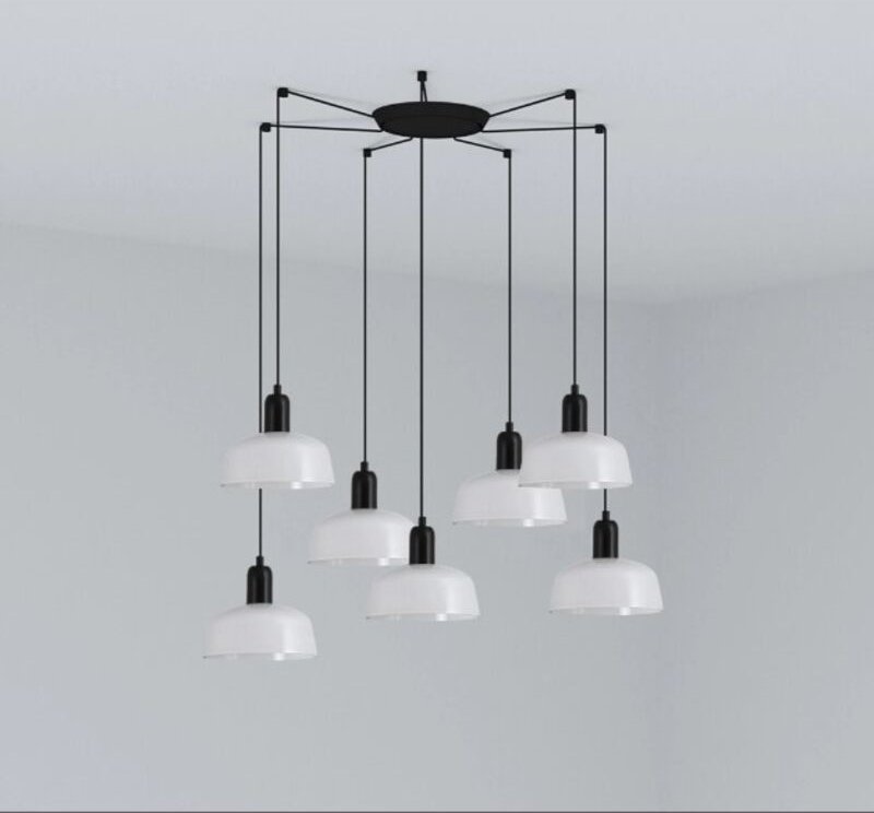 Tatawin s Hängelampe 7 Lichter Weiß 20340-116-7L