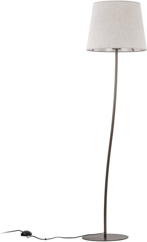 TK Nicola Stehlampe mit konischem Schirm Beige 1xE27