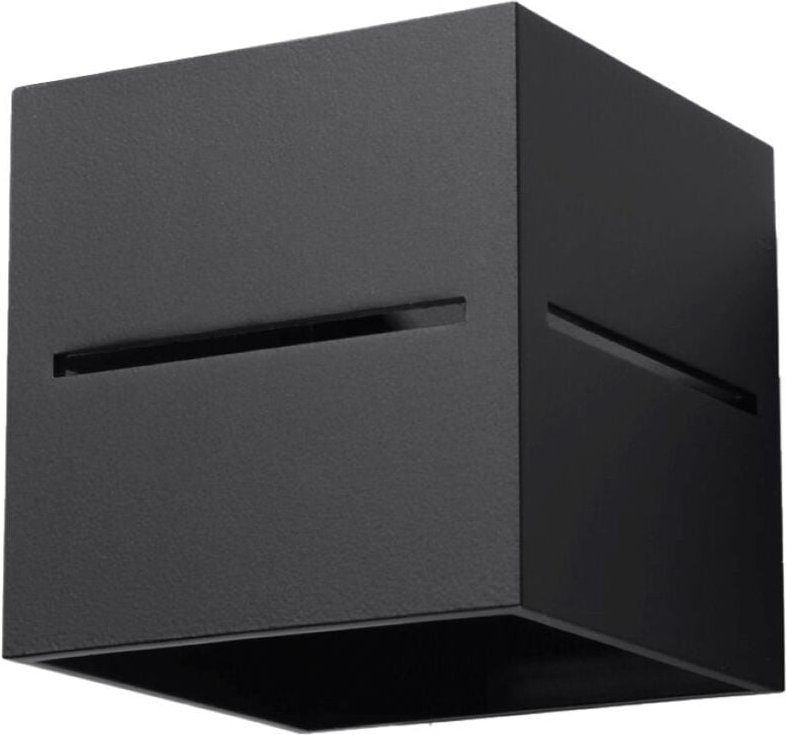 Basalt Wandleuchte 1 G9 Schwarzes Alu Lumilo 02.114.04