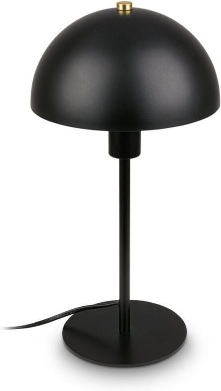 Briloner PURA Tischlampe, Kabelschalter, E14, Schwarz, Ø18 x 35 cm