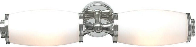 Eliot - 2 Licht Badezimmer Twin Wandleuchte Chrom poliert IP44, G9 - Elstead