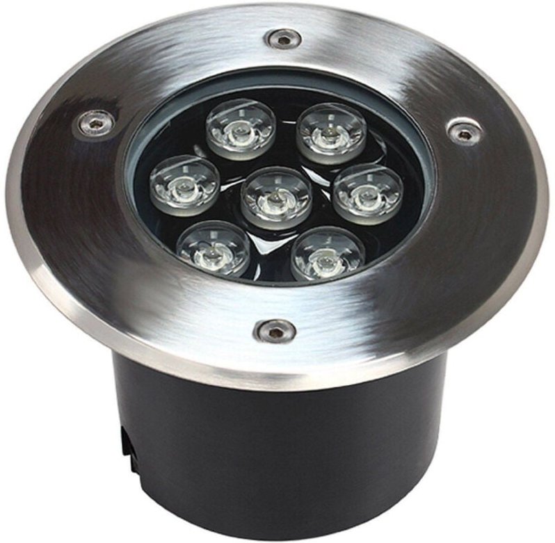 Trade Shop - LED Stufenleuchte Strahler Begehbar Außen IP68 7W Warm Kalt Licht -