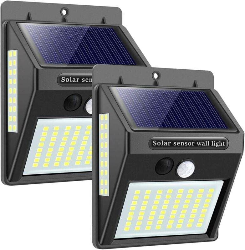 Lampes Solaires für Außen mit Détecteur von Mouvement,, hohe Qualität 100LED - 1000lm Lumière Solaire Extérieure 1200mah...