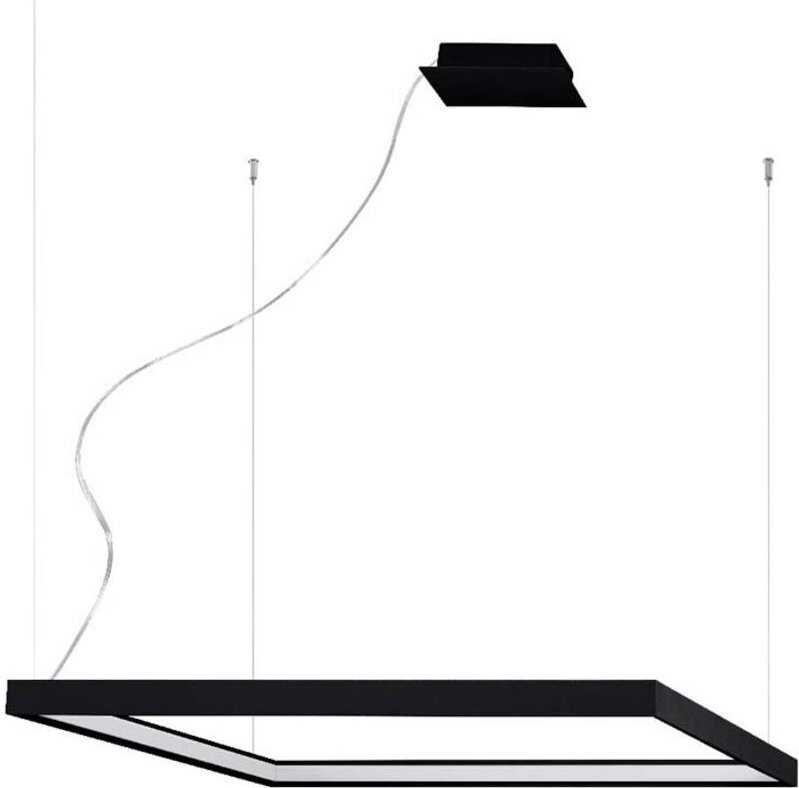 Hängeleuchte Pendellampe Esszimmerlampe led Designleuchte Alu schwarz l 80 cm