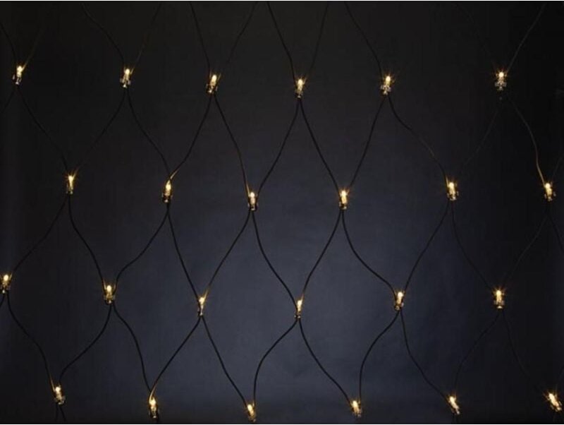 Vellight - subra led - Subra extension - 2 x 2 m - 144 LEDs -Warmweiß - schwarzes Kabel - 230 v